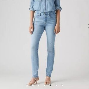 Levi's womens 501 Skinny Fit Jeans, Size 26 x 26, Light Wash